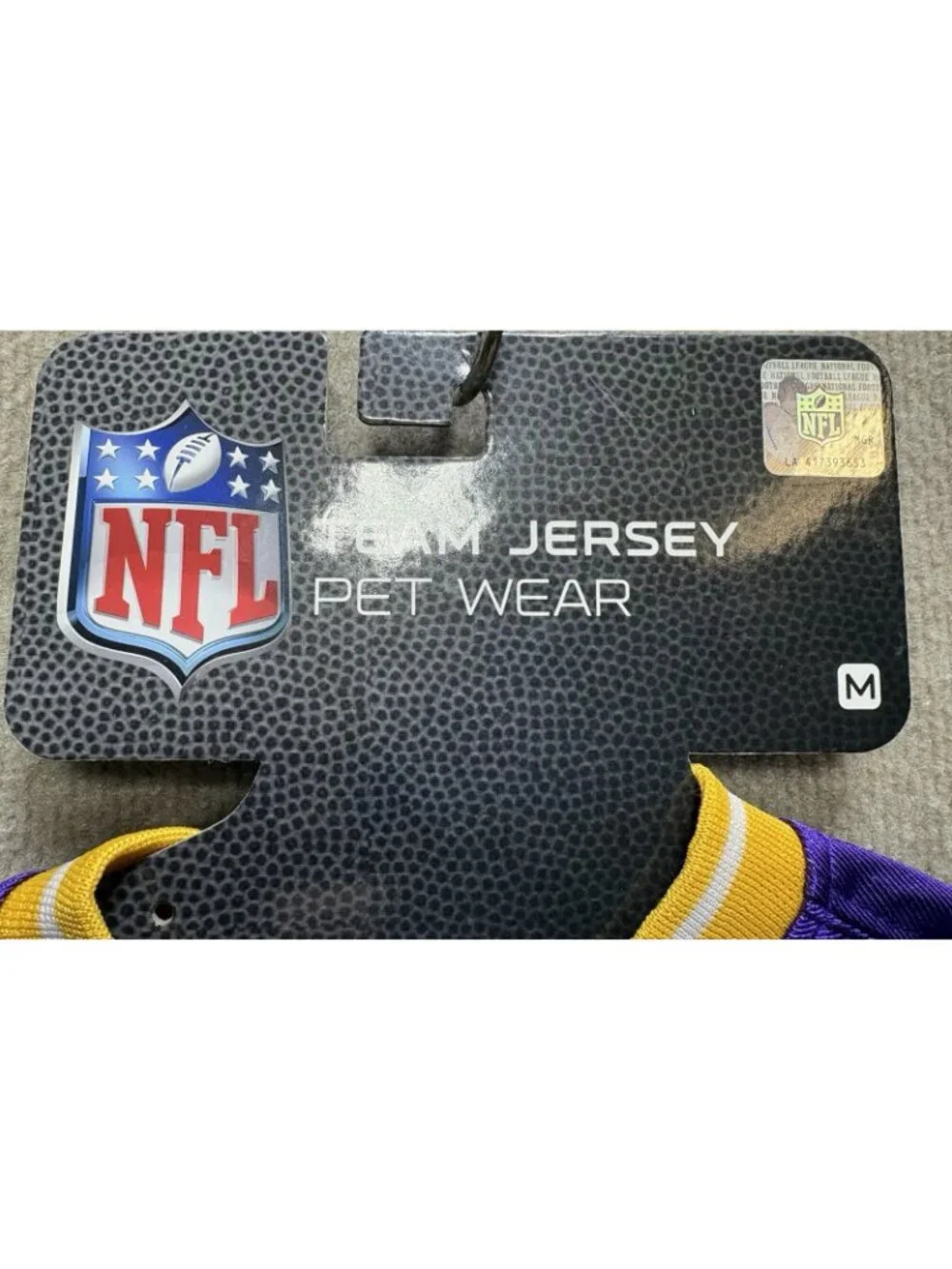 NFL Official Minnesota Vikings Pet Football Jersey Wear Dog Size M Medium NEW